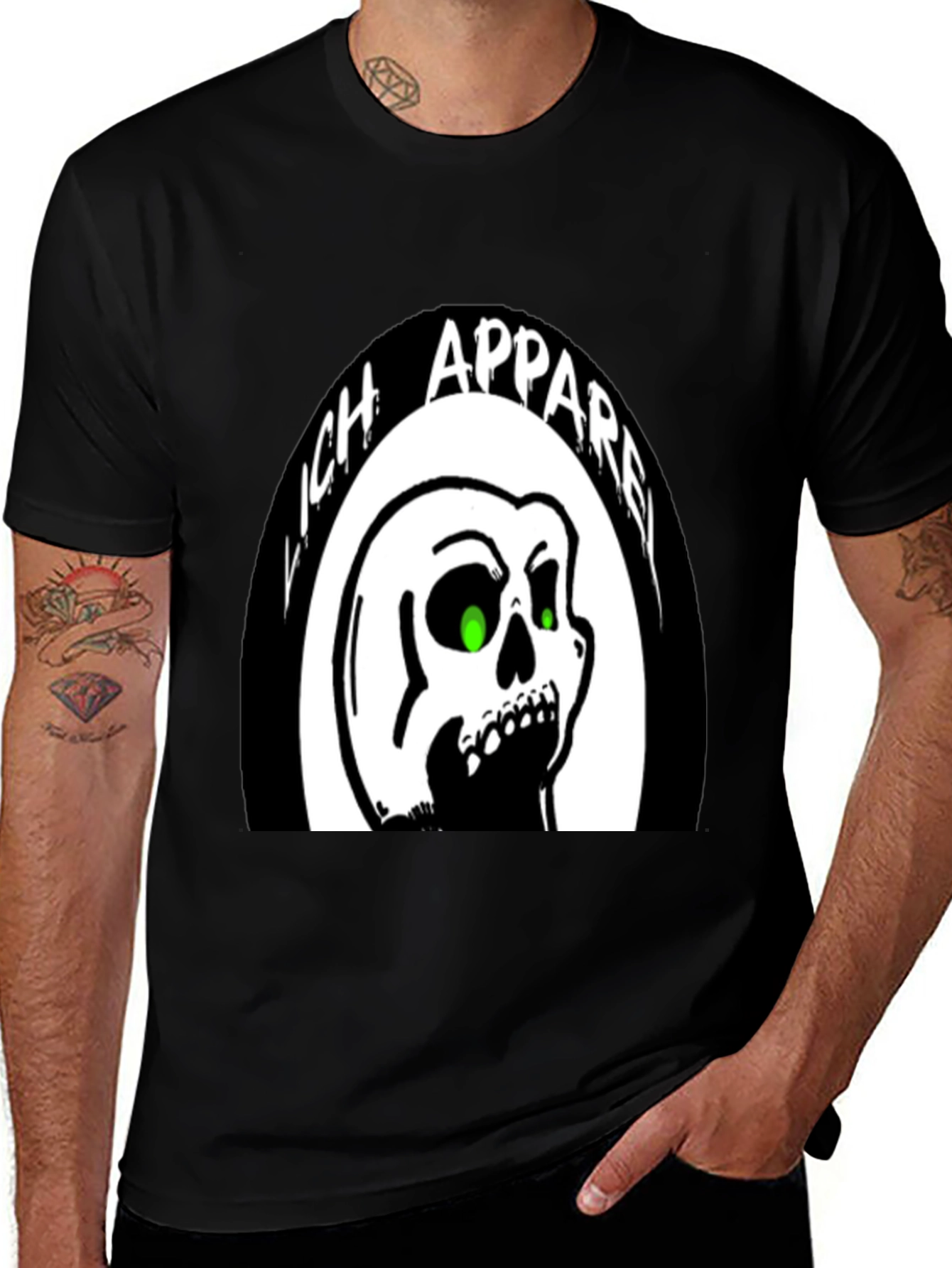 Variant 3 of Lich Apparel Skull Graphic T-Shirt
