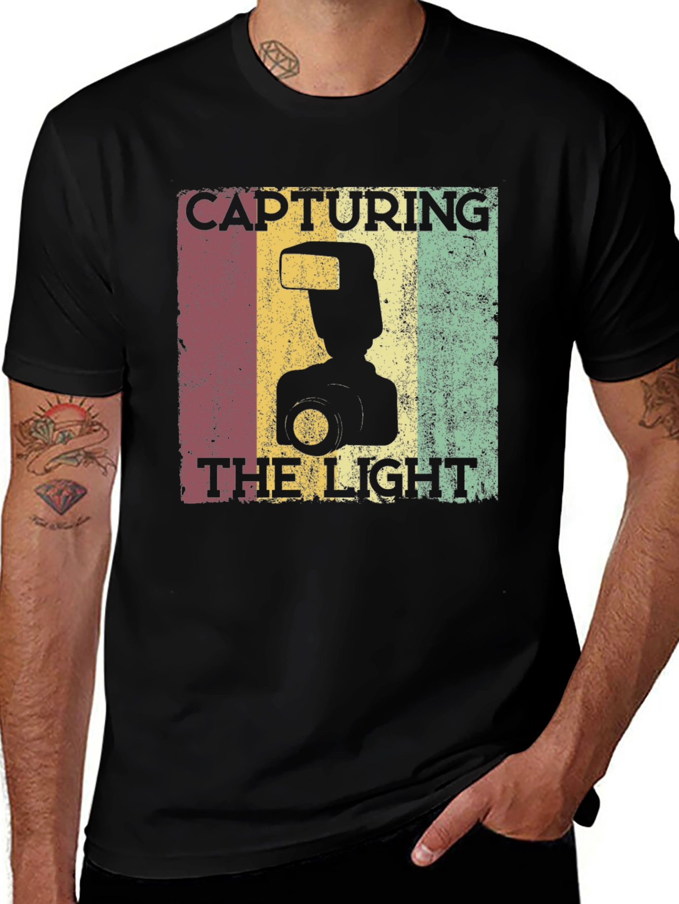 Variant 15 of Capturing the Light Retro Photographer T-Shirt