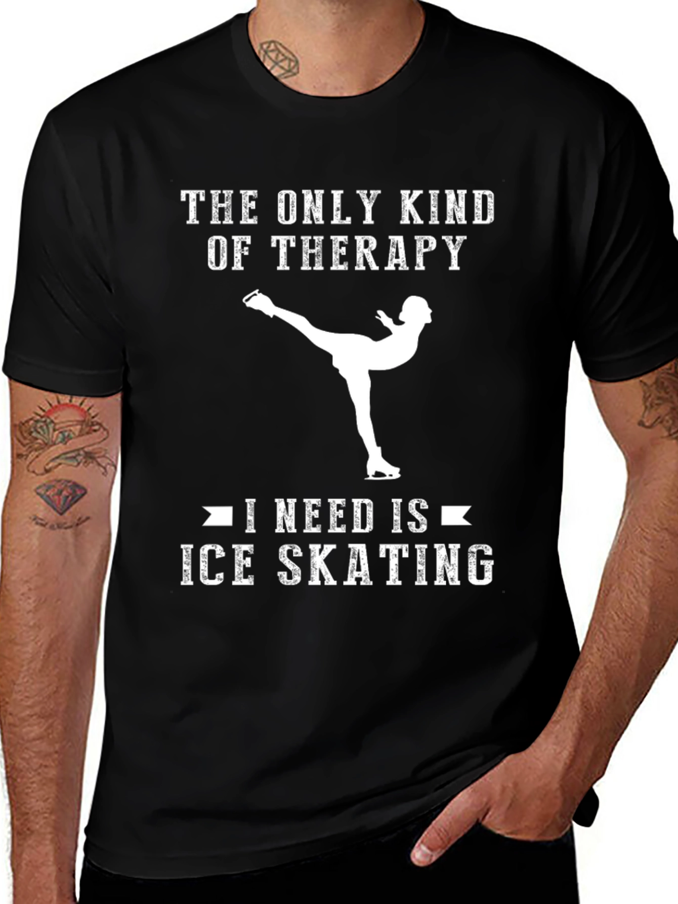 Variant 16 of Ice Skating Therapy T-Shirt