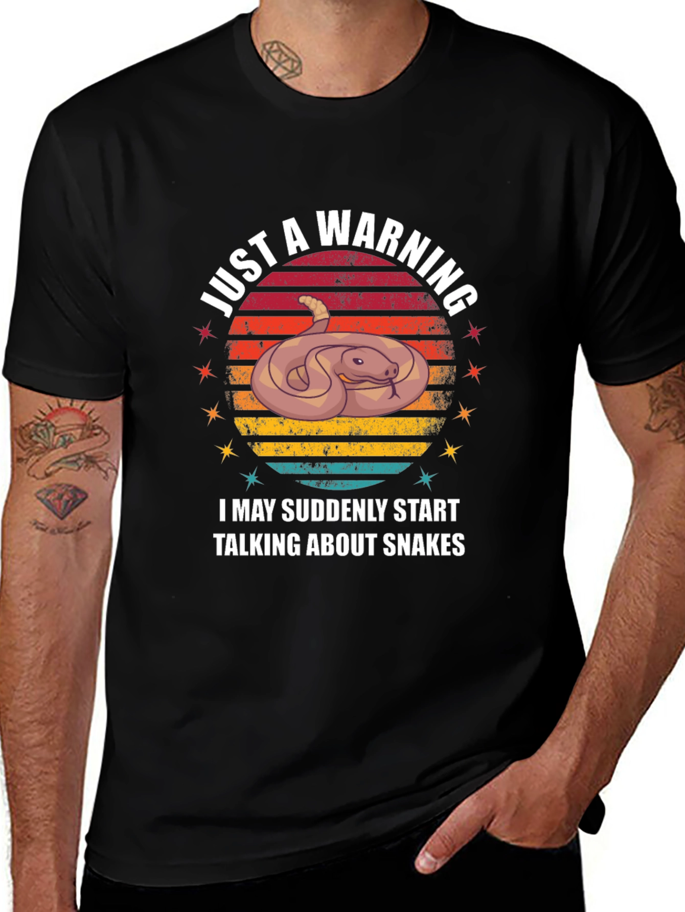 Variant 3 of Snakes Lover Warning T-Shirt