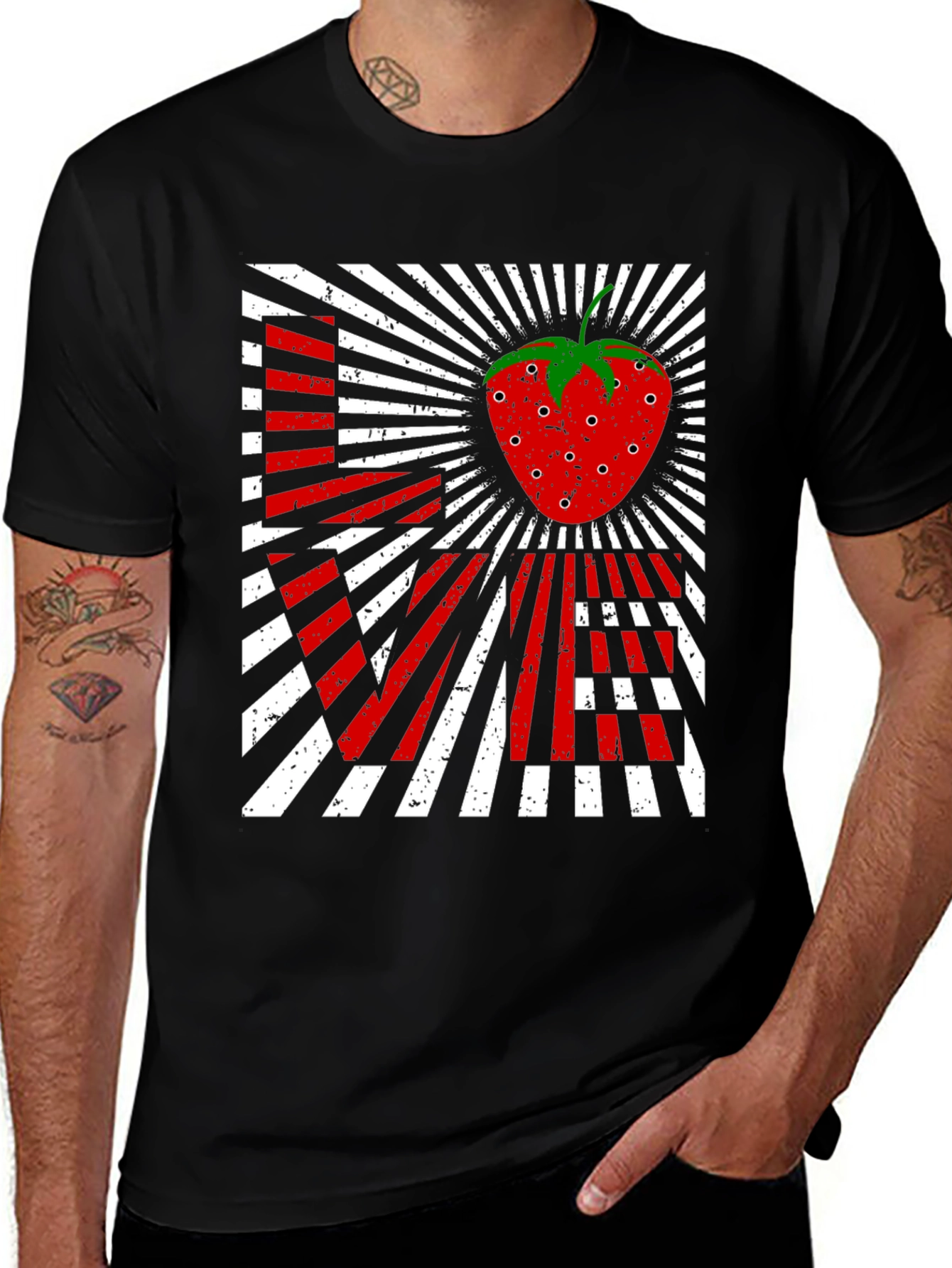 Variant 4 of Strawberry Love Graphic T-Shirt