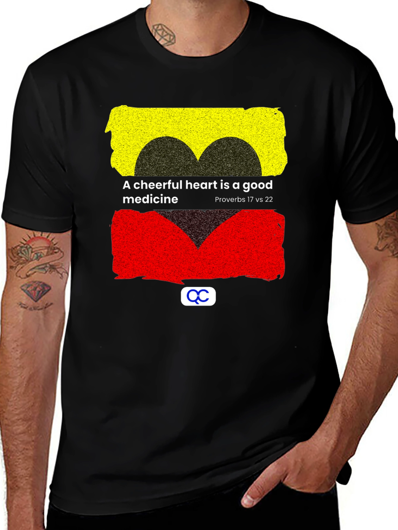 Cheerful Heart T-Shirt - Proverbs 17:22 Christian Tee