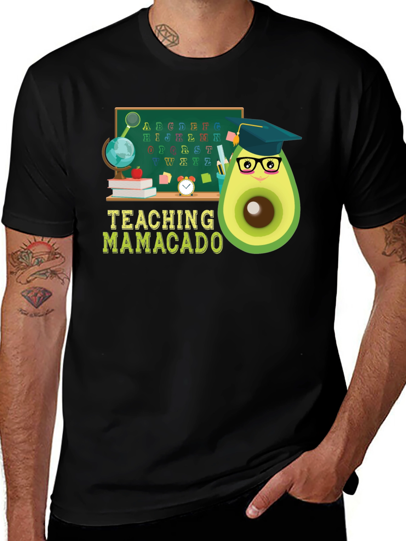 Black Teaching Mamacado T-Shirt main image