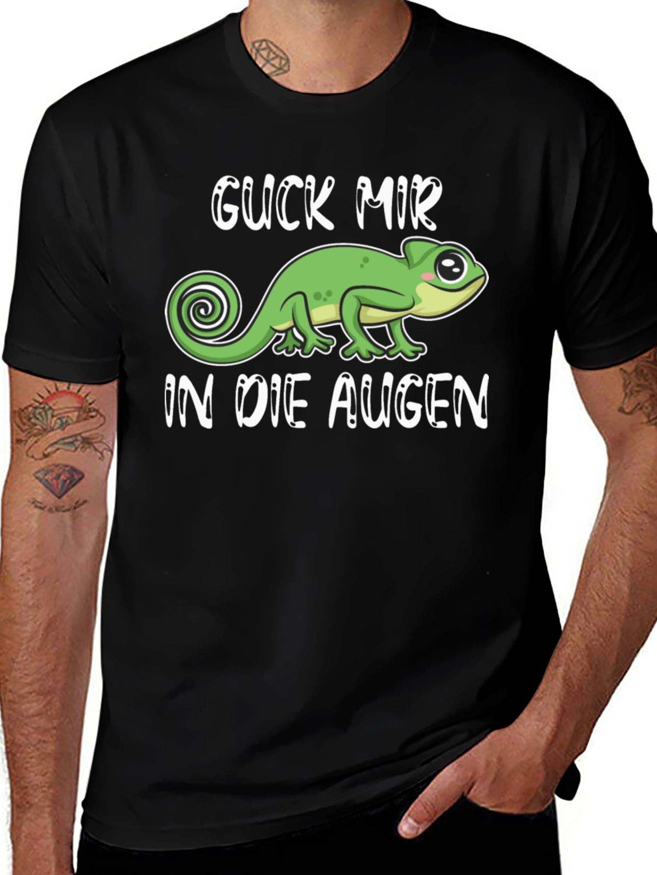 Variant 30 of Guck Mir In Die Augen T-Shirt - Chameleon