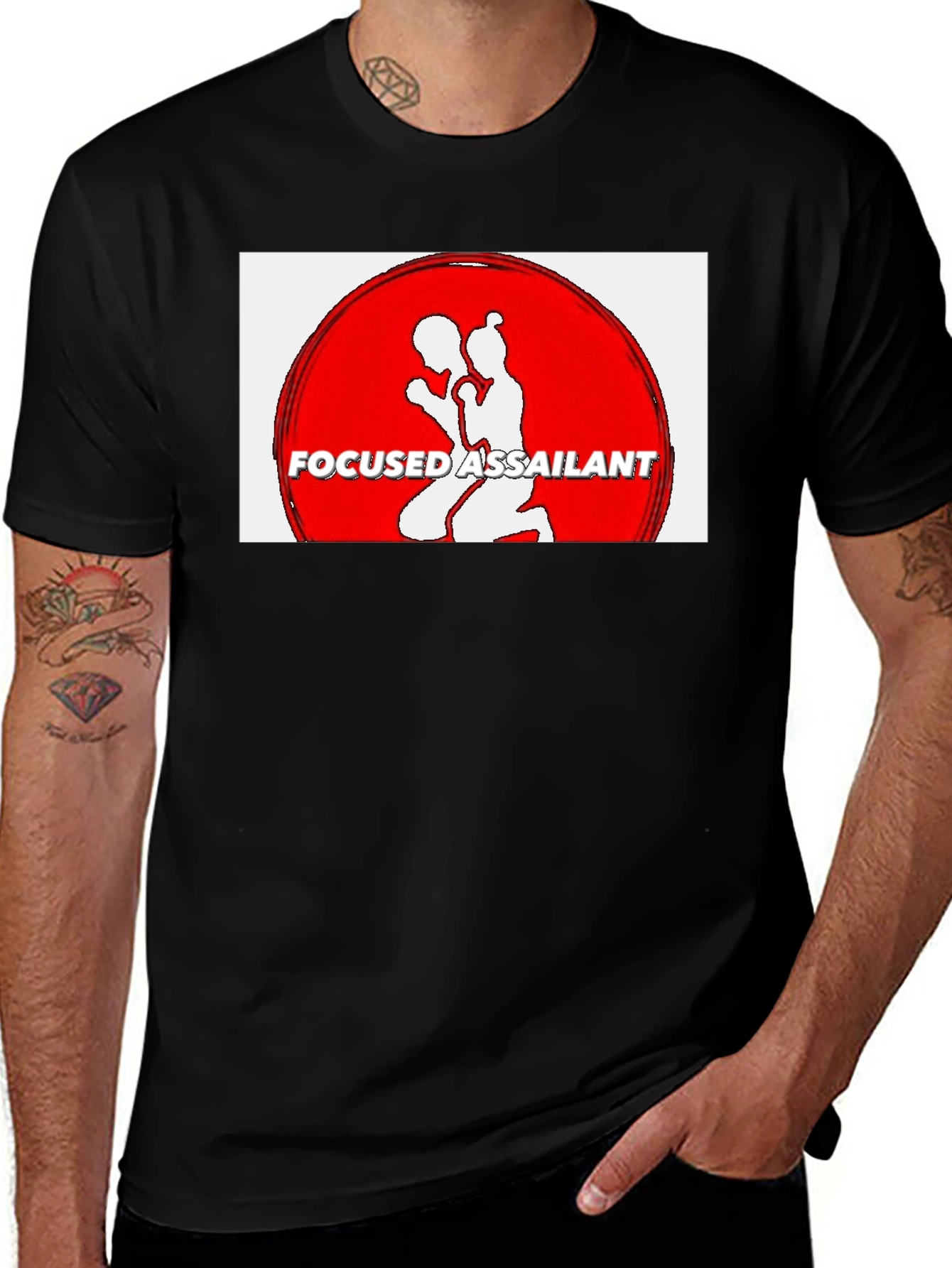 Variant 18 of Focused Assailant Graphic Tee