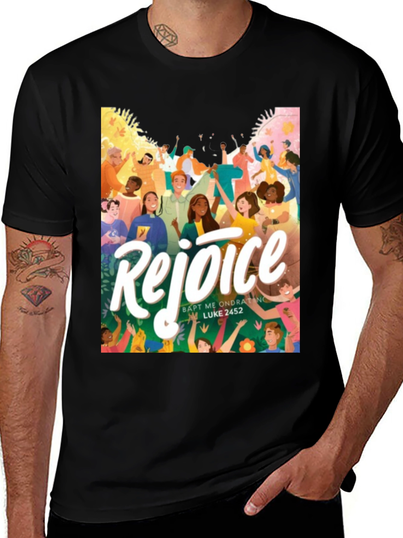 Rejoice Graphic Print T-Shirt