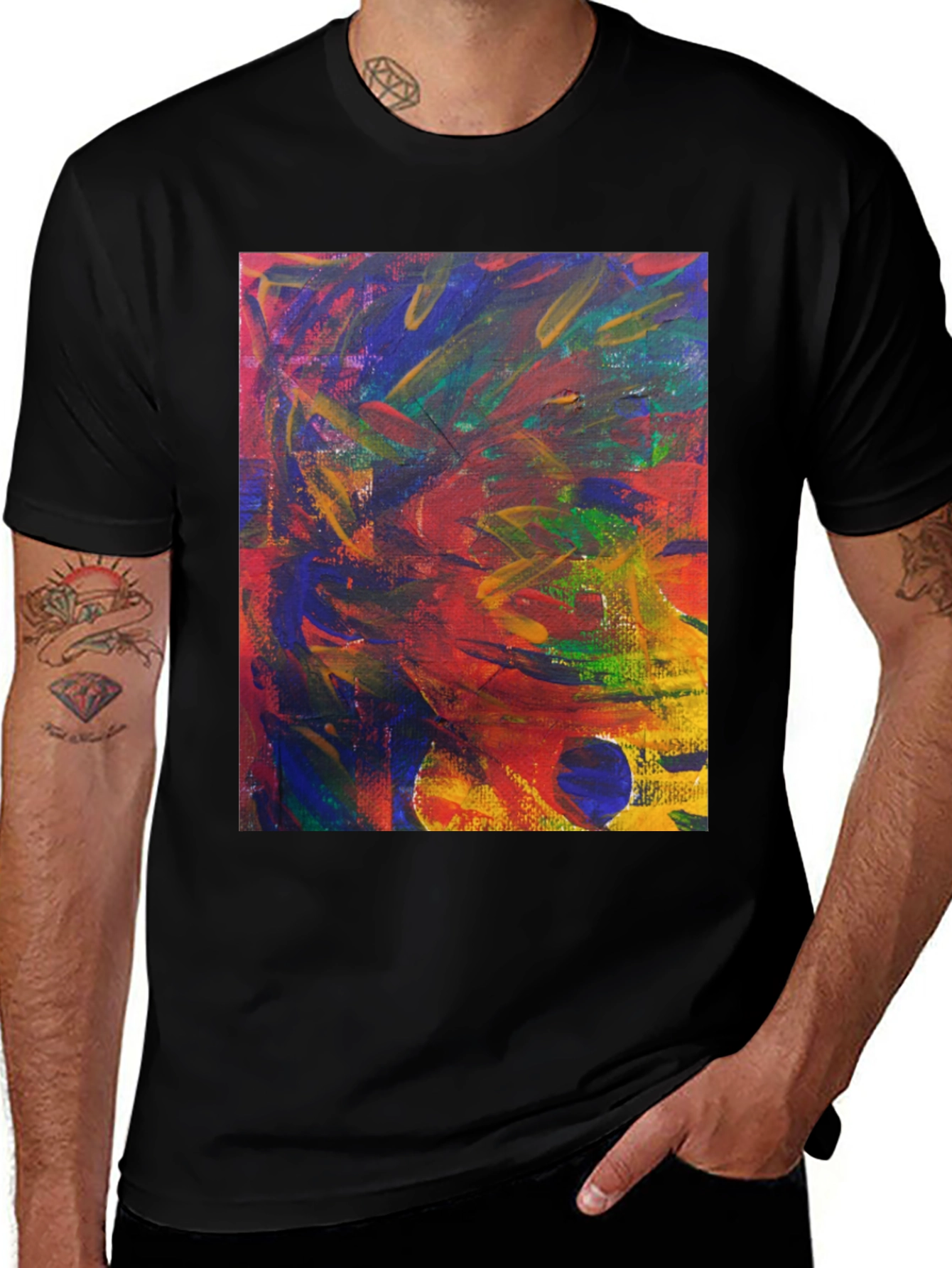 Abstract Expressionist Art Print T-Shirt