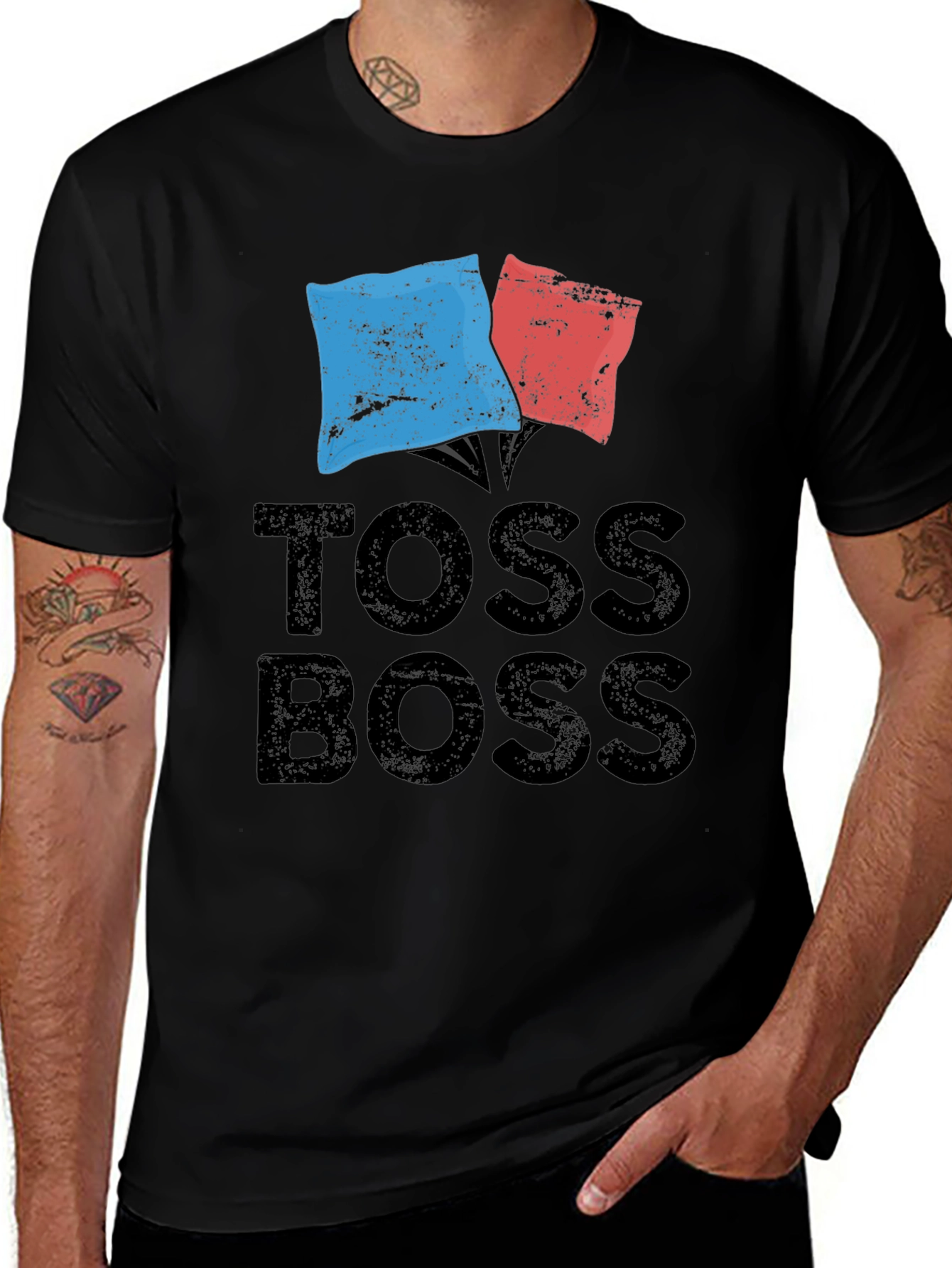 Toss Boss Graphic Tee - Cornhole T-Shirt