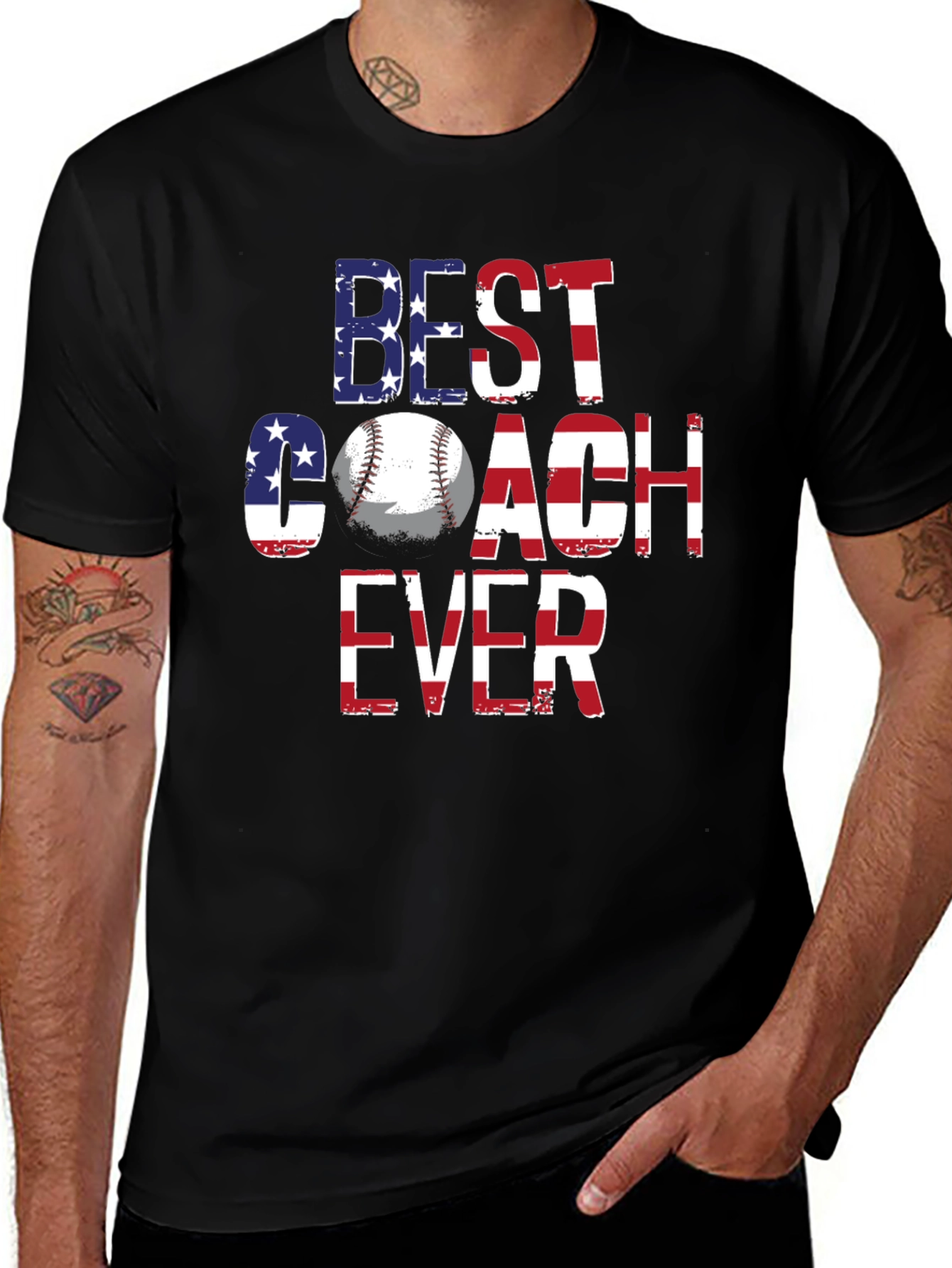 Variant 14 of Best Coach Ever Baseball T-Shirt