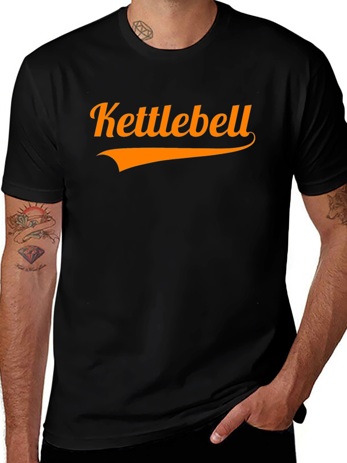 Variant 23 of Kettlebell Graphic Tee - Workout Motivation Shirt