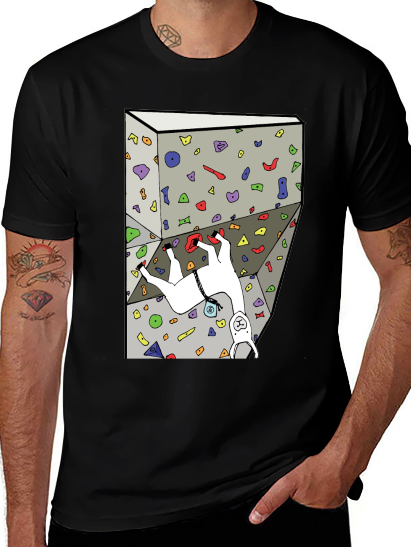 Variant 18 of Climbing Llama Graphic Tee