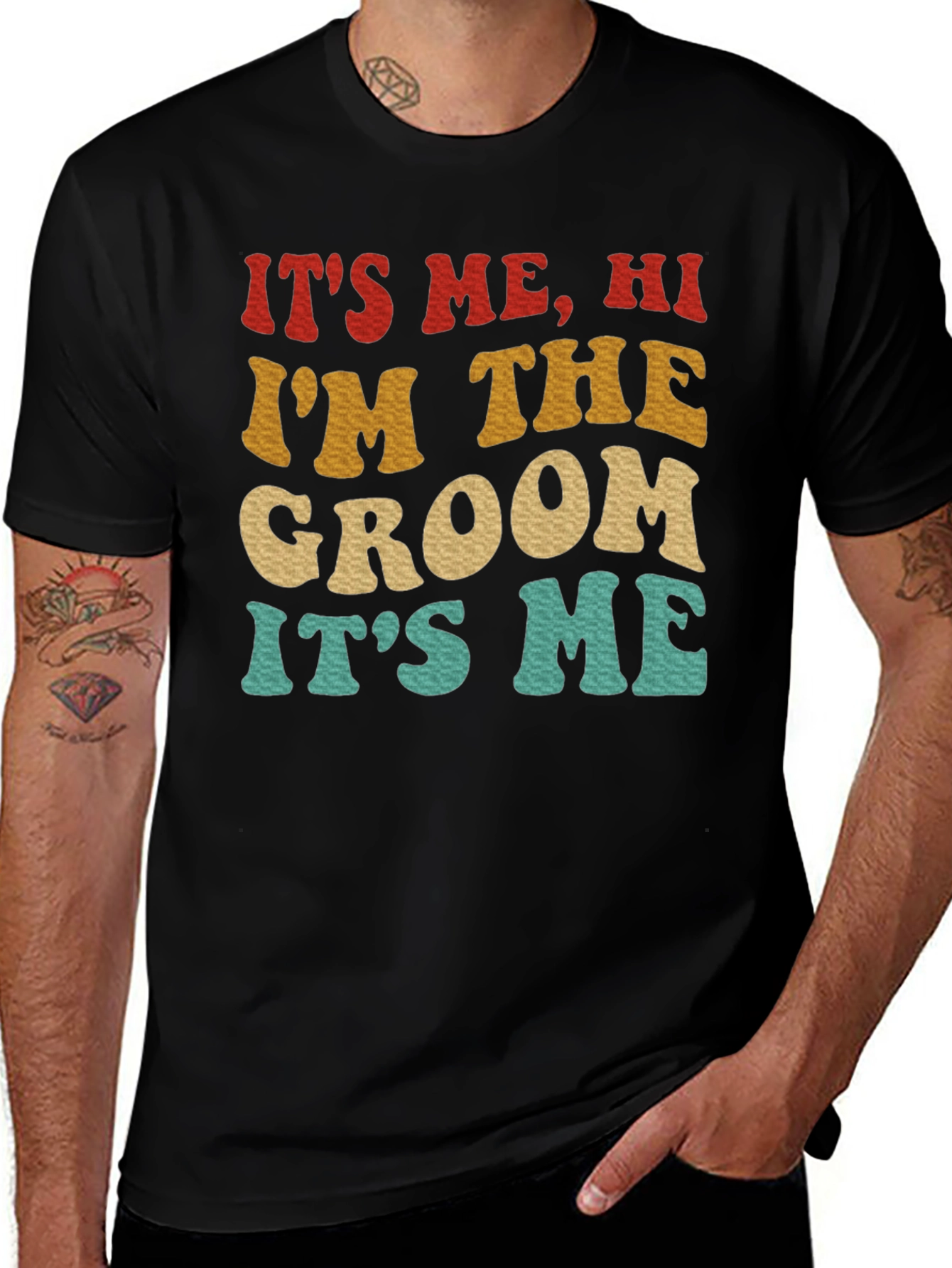 Groom T-Shirt - It's Me, Hi, I'm the Groom Tee