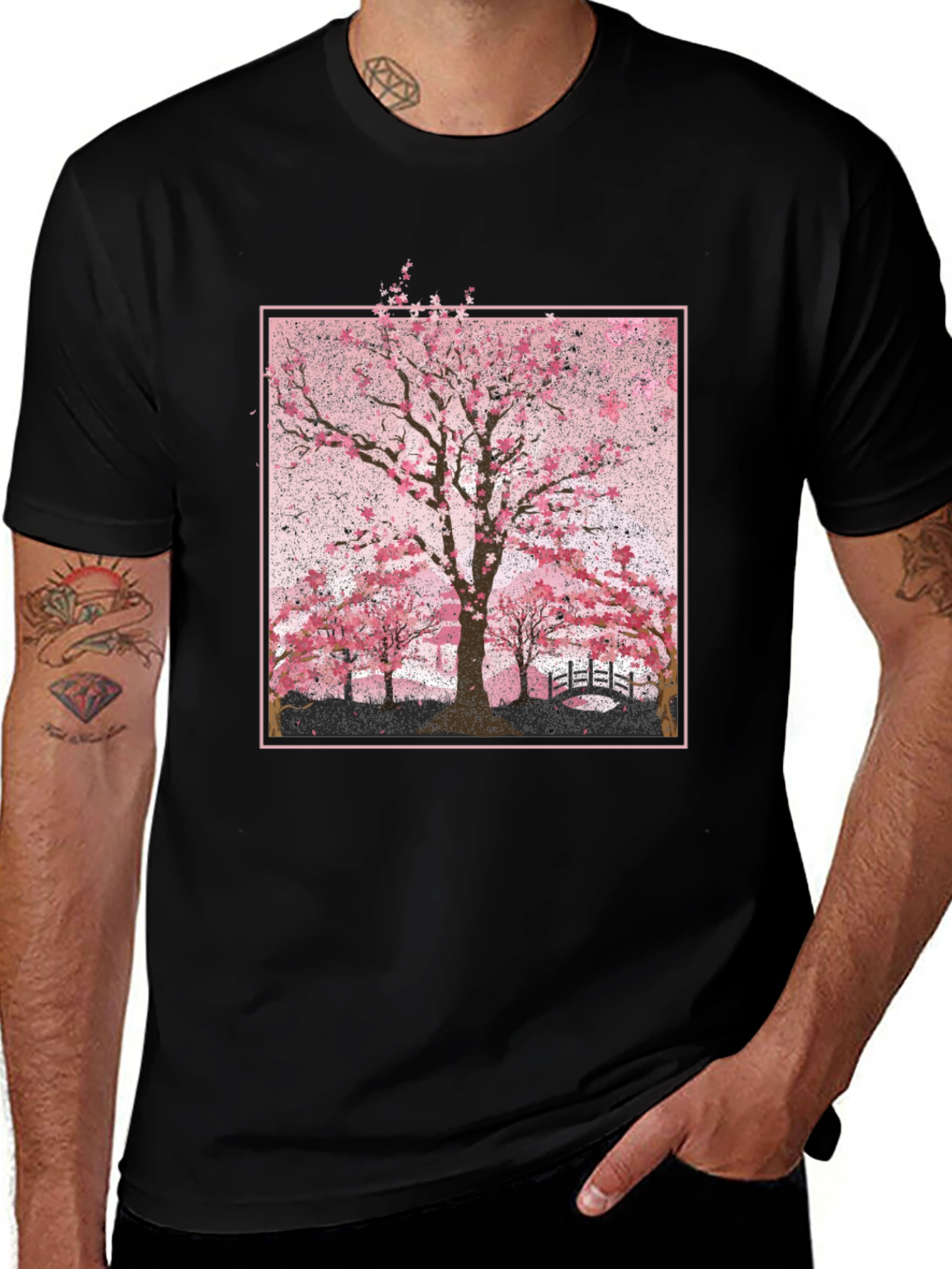 Variant 21 of Cherry Blossom Tree Graphic Tee
