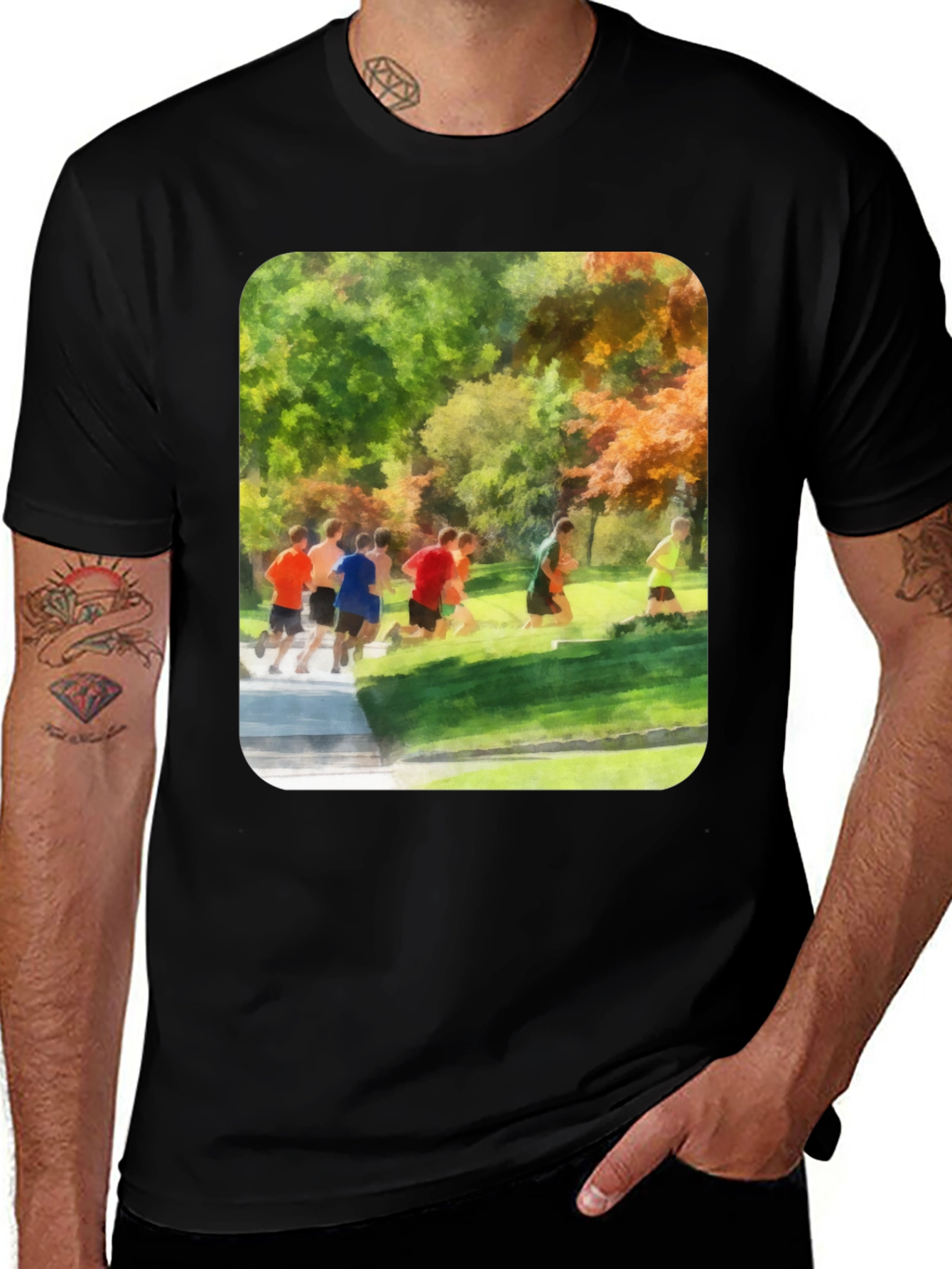 Variant 23 of Graphic Tee - Cross Country Runners