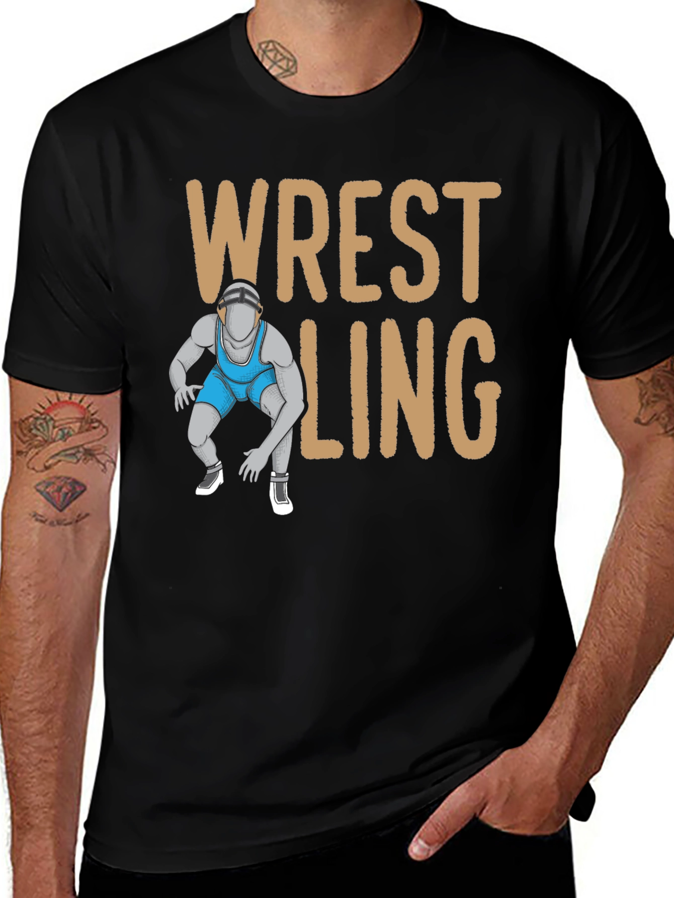 Variant 24 of Wrestling Graphic T-Shirt