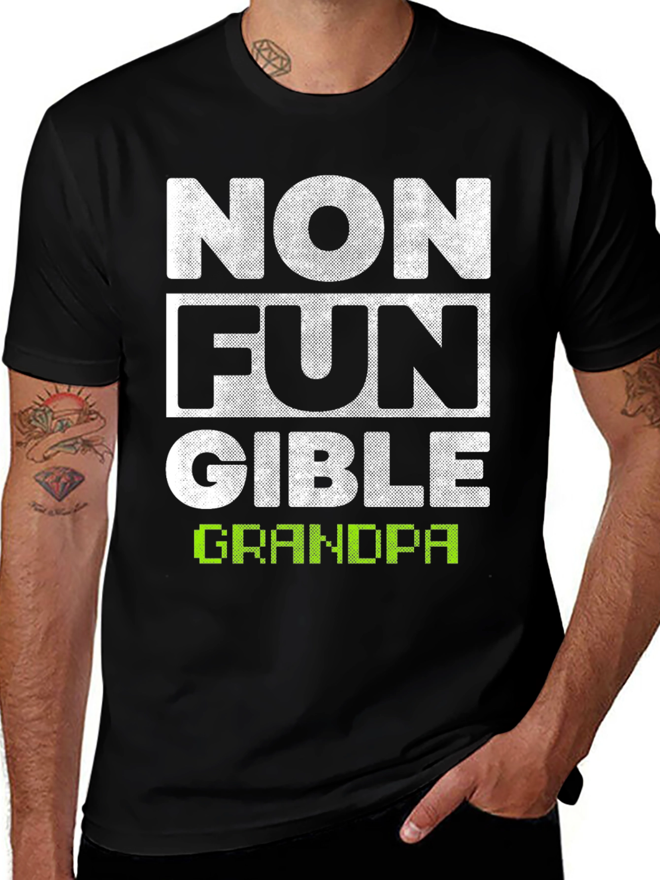 Variant 19 of Non-Fungible Grandpa Graphic T-Shirt