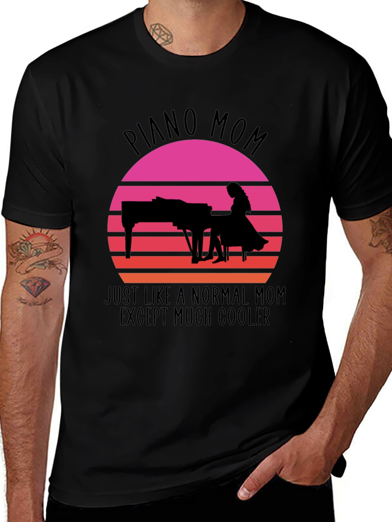 Piano Mom T-Shirt - Cool Music Lover Gift
