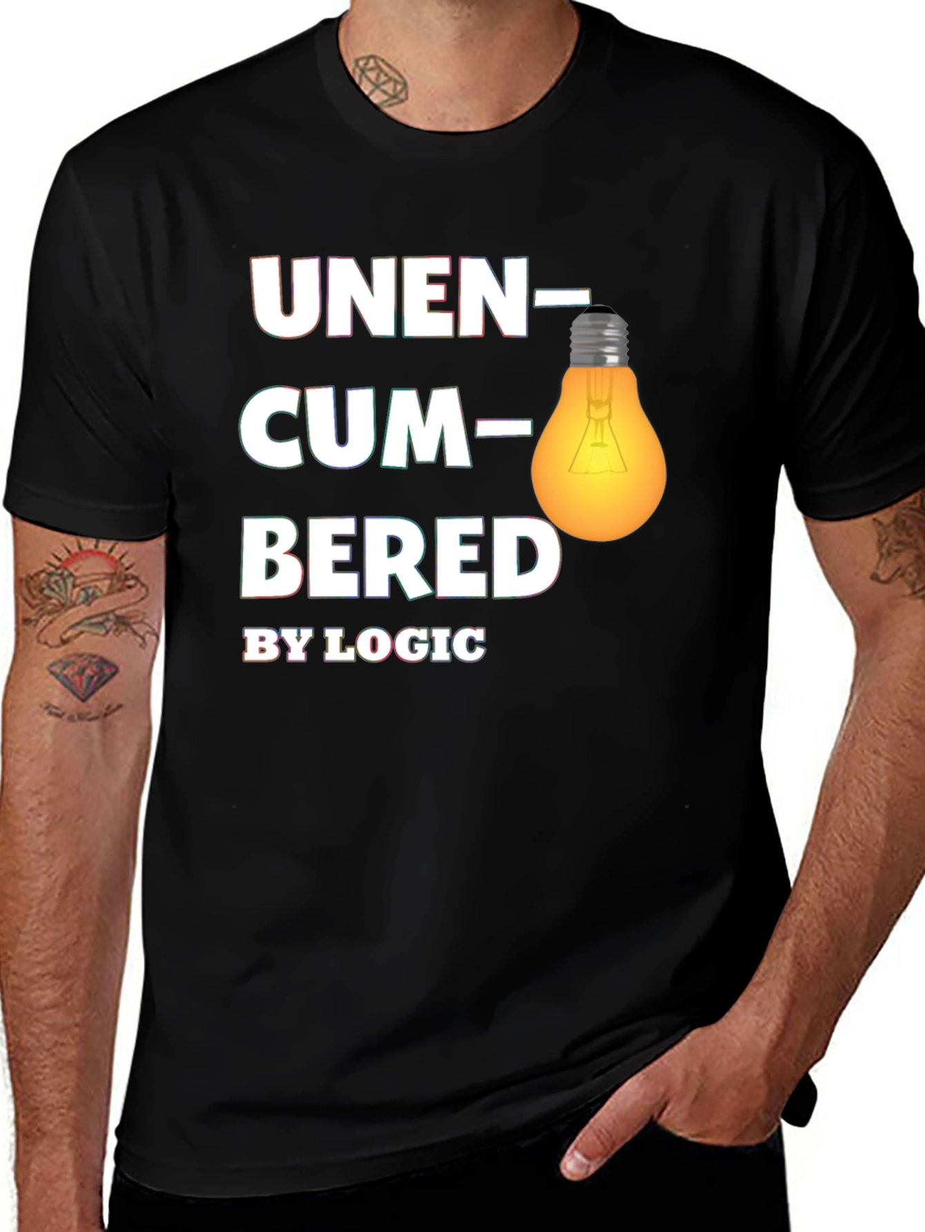 Variant 25 of Unencumbered By Logic T-Shirt