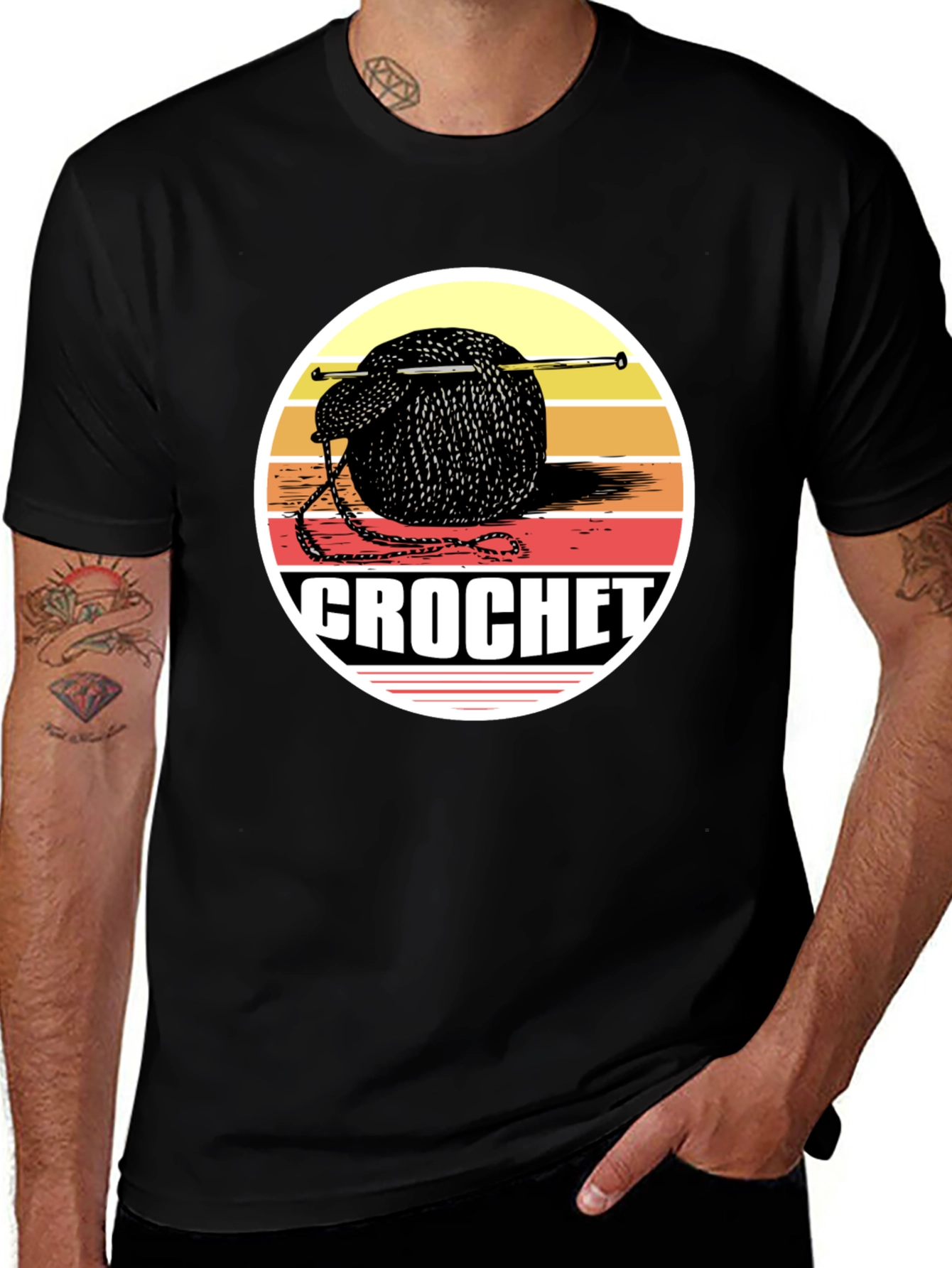 Variant 25 of Crochet Yarn Ball Graphic Tee