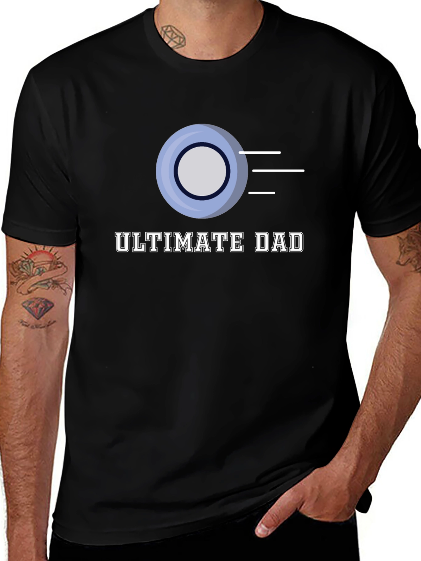 Ultimate Dad Flying Disc Graphic T-Shirt