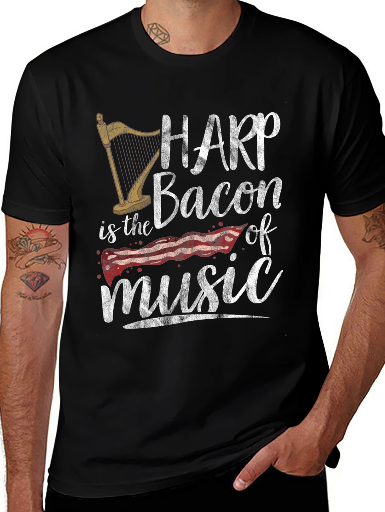 Variant 30 of Harp Bacon of Music T-Shirt