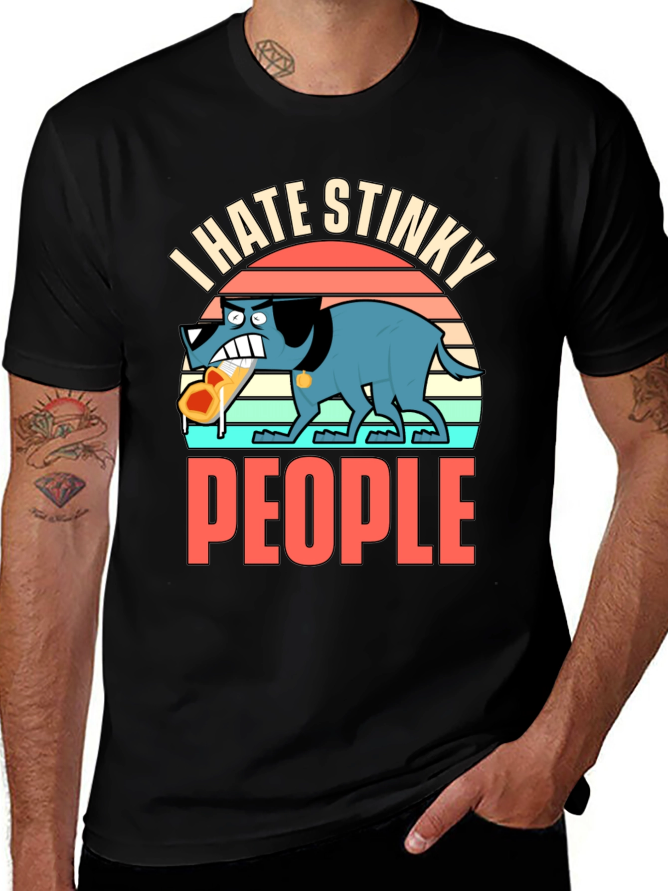 Variant 29 of I Hate Stinky People Graphic T-Shirt