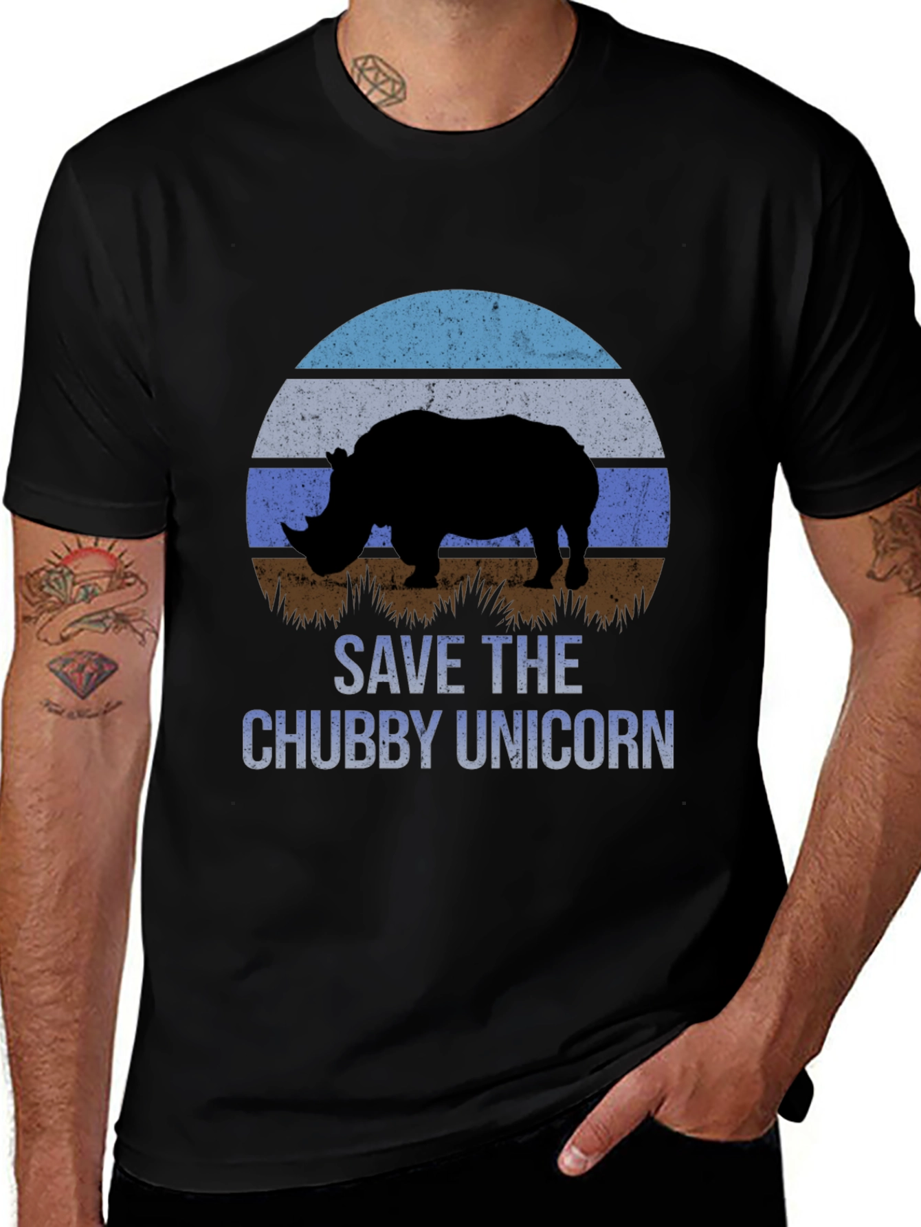 Variant 25 of Save The Chubby Unicorn T-Shirt