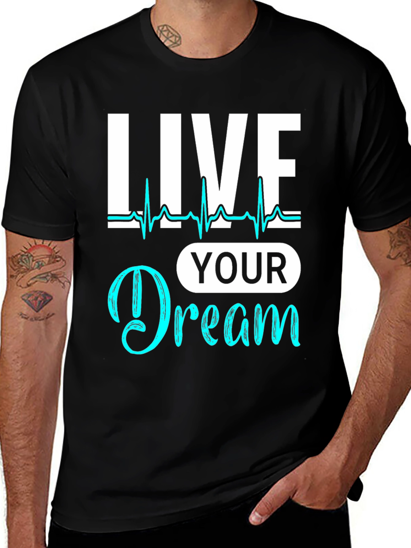 Variant 18 of Live Your Dream Graphic Tee - Stylish Comfort