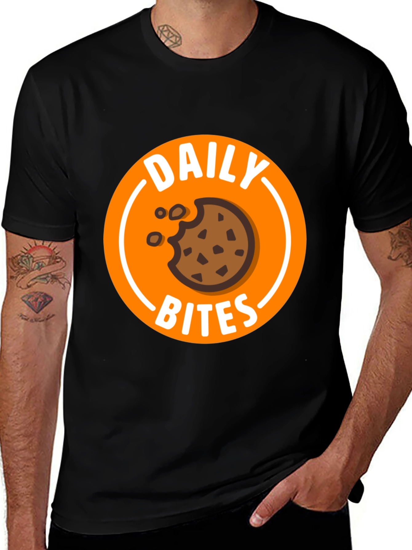 Variant 3 of Daily Bites Cookie Graphic Tee - Comfort and Style