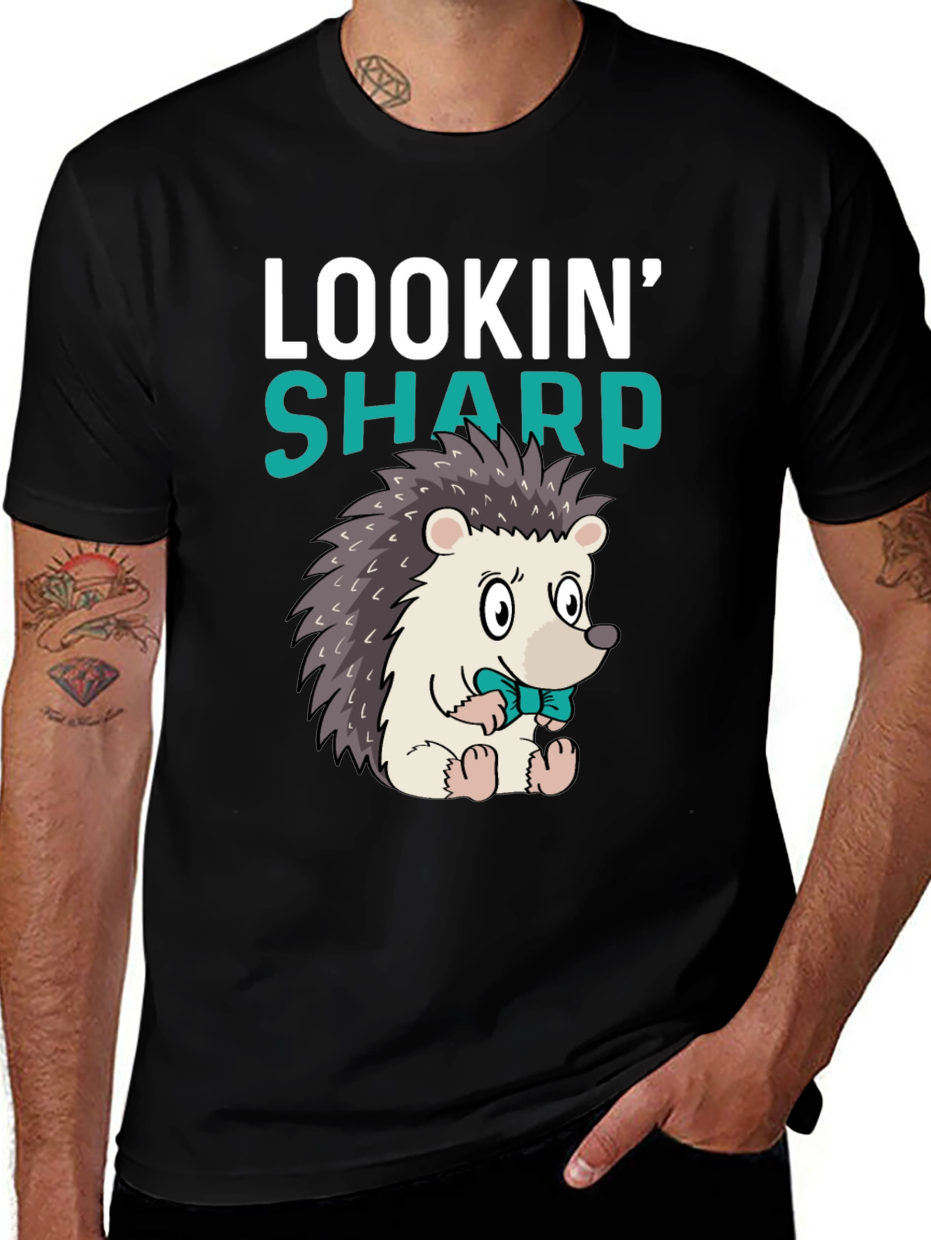 Variant 28 of Lookin' Sharp Hedgehog Graphic Tee