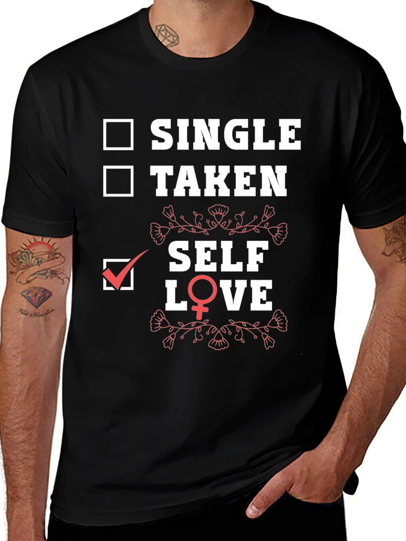Self Love T-Shirt - Checkbox Design