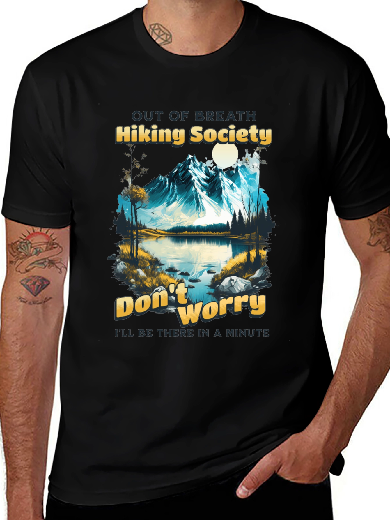 Variant 13 of Hiking Society Graphic T-Shirt - Outdoor Adventure Tee