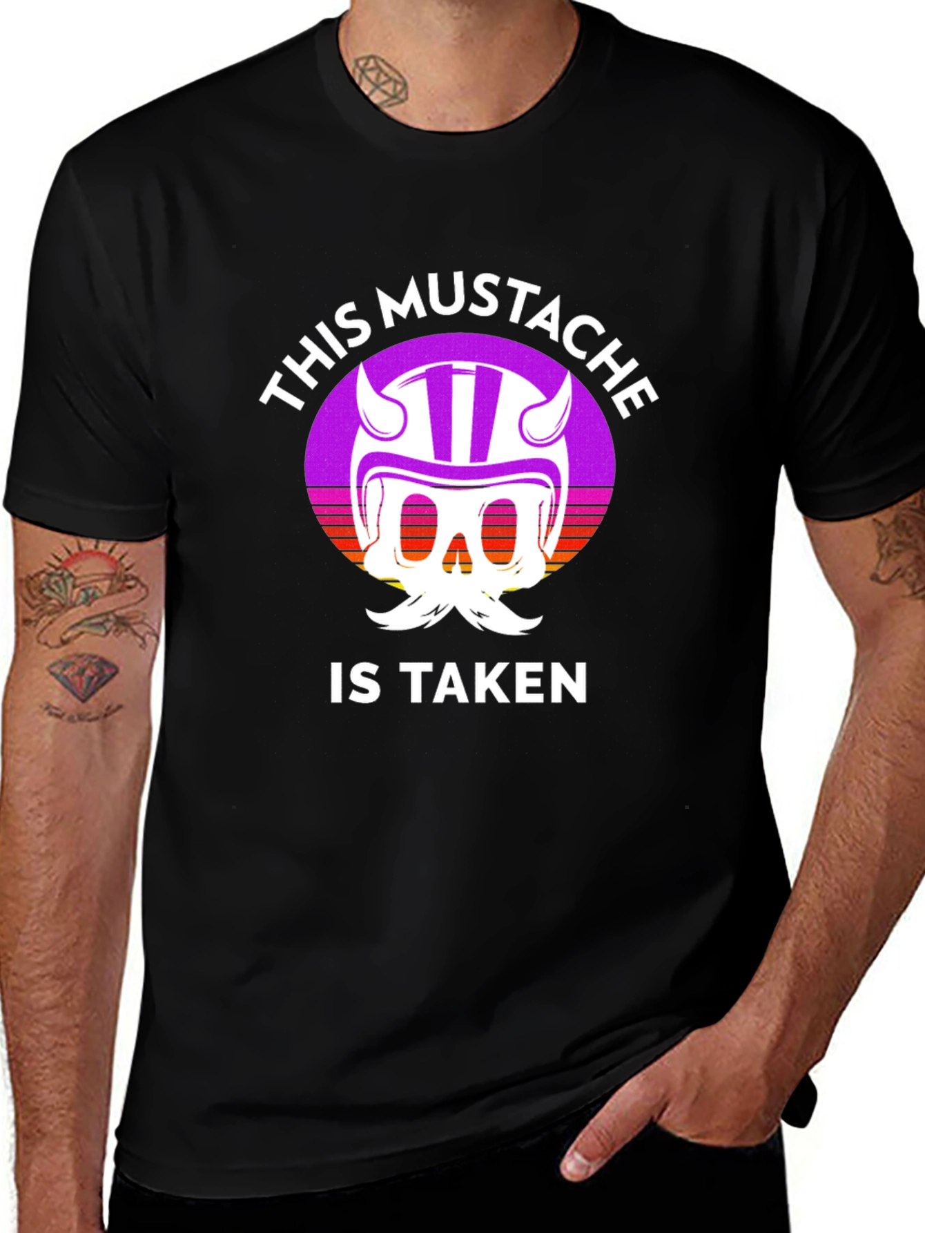 Variant 10 of This Mustache Is Taken Graphic Tee