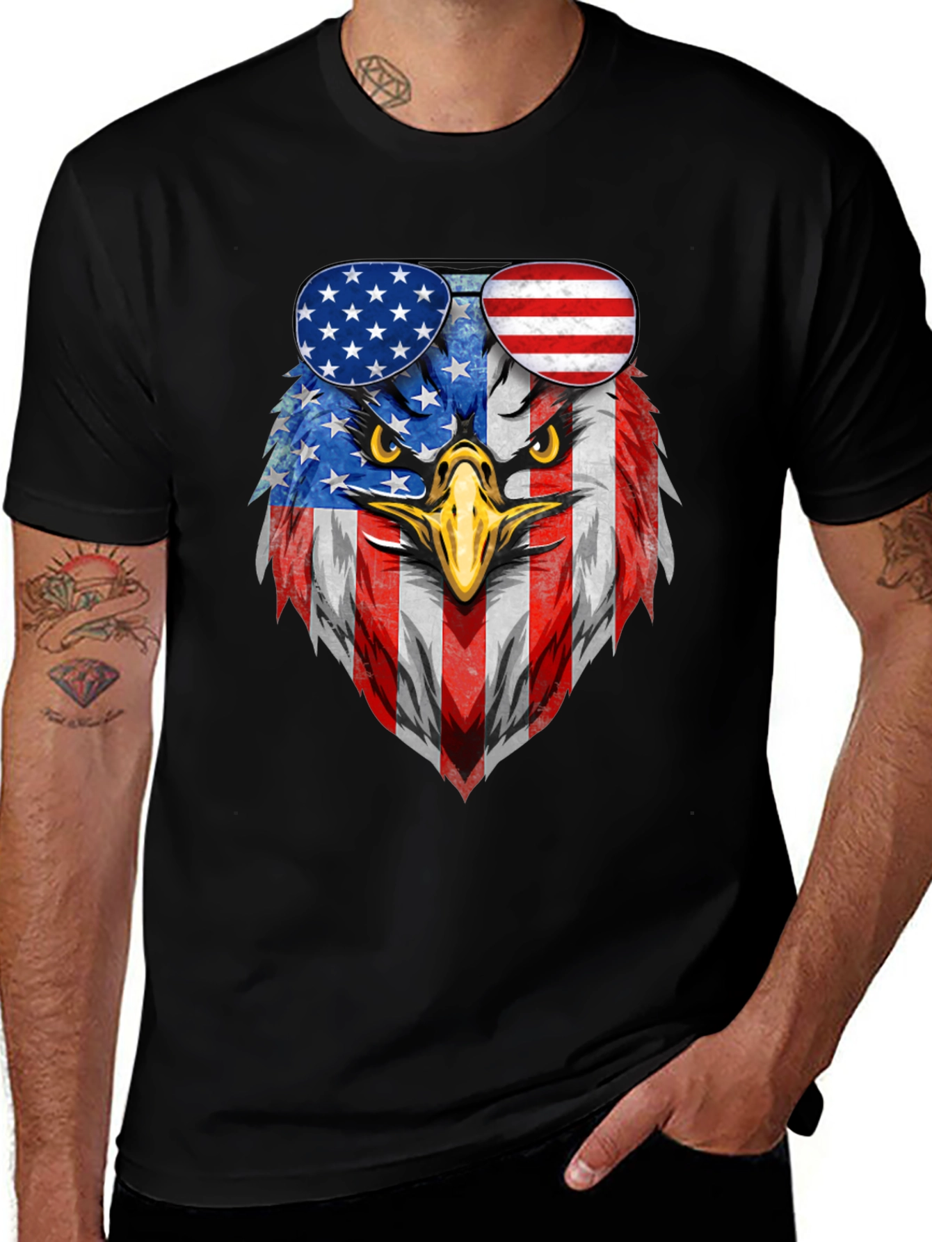 Variant 28 of American Eagle Flag Graphic T-Shirt