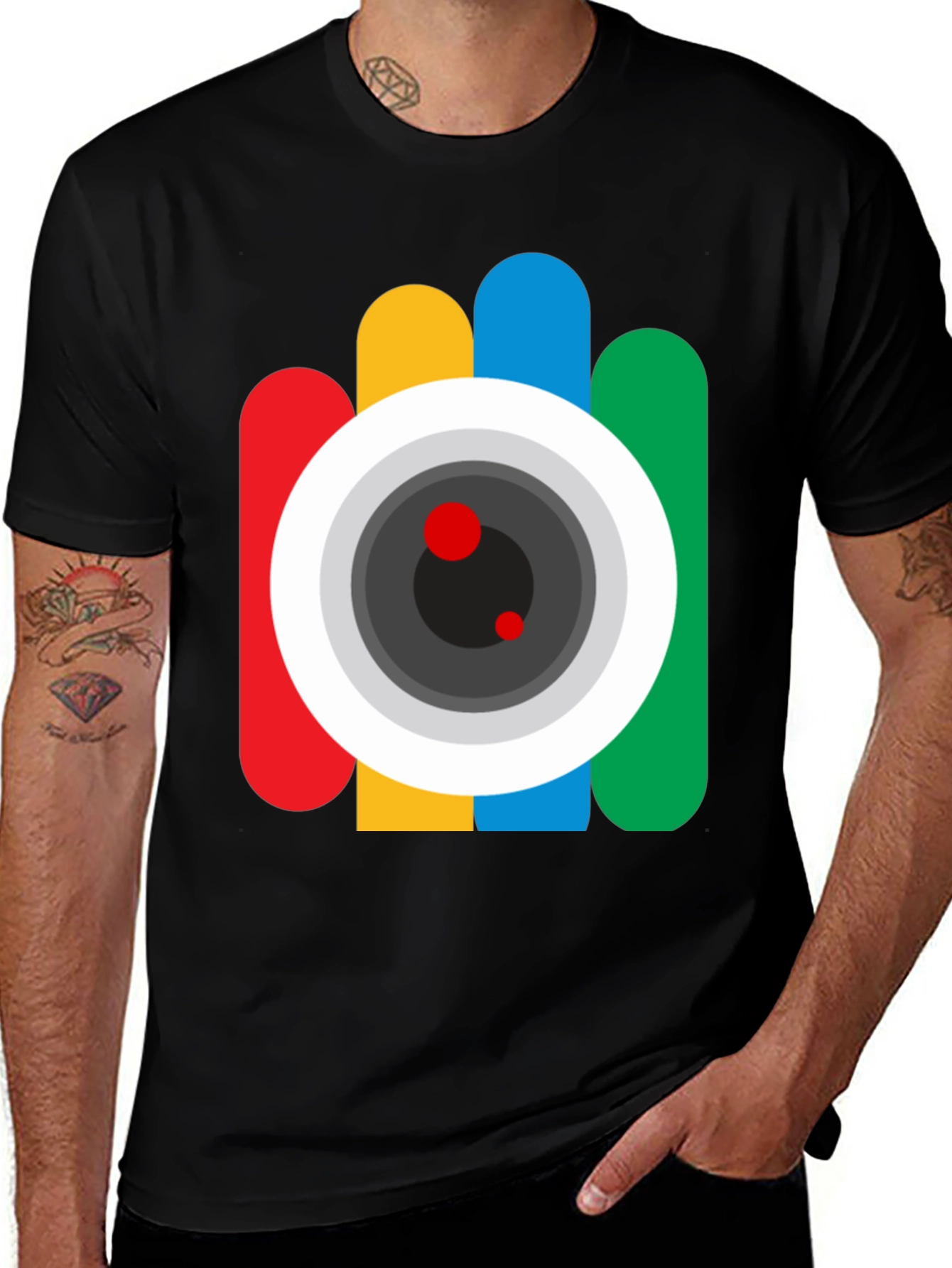Modern Camera Graphic T-Shirt