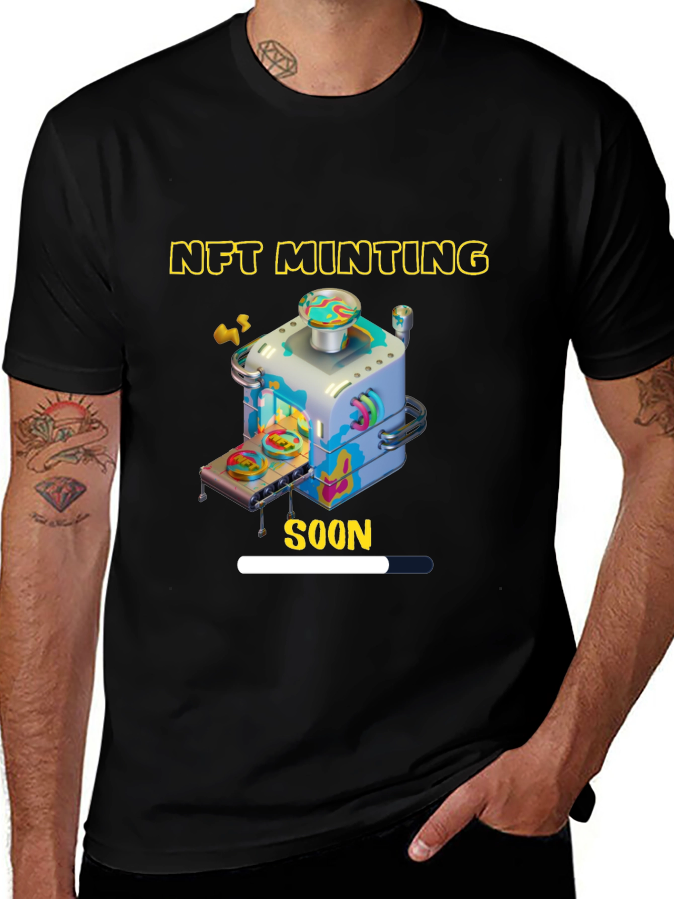 Variant 9 of NFT Minting Soon T-Shirt