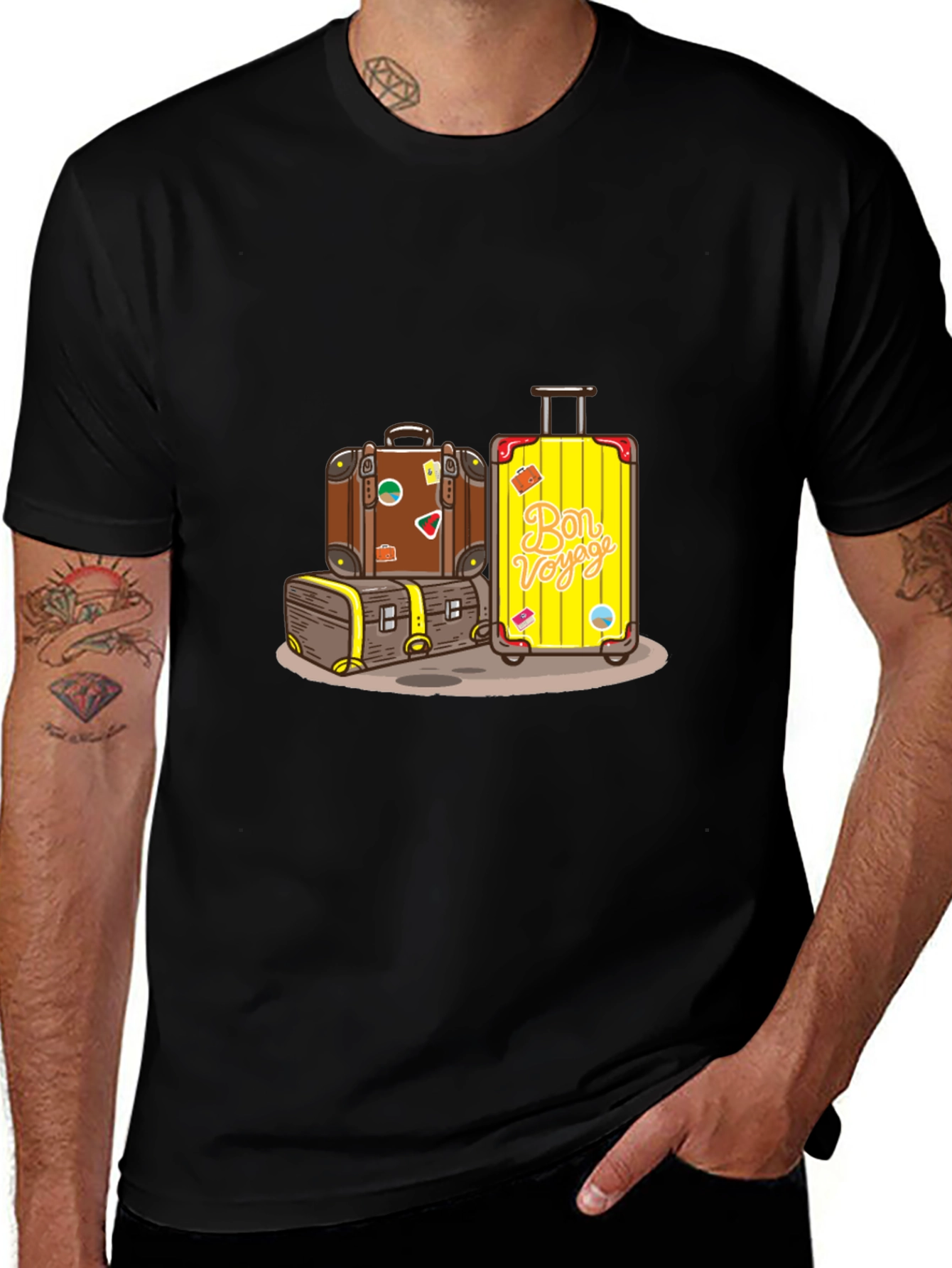 Suitcase Stack Graphic Tee