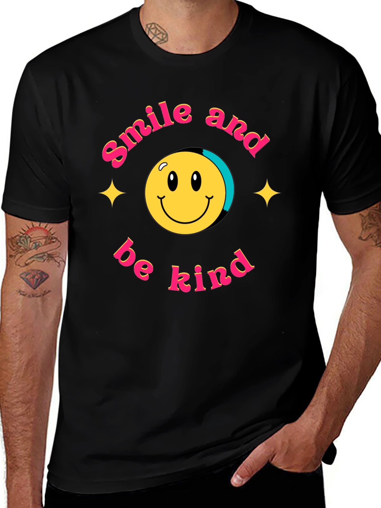 Variant 22 of Smile and Be Kind Graphic T-Shirt