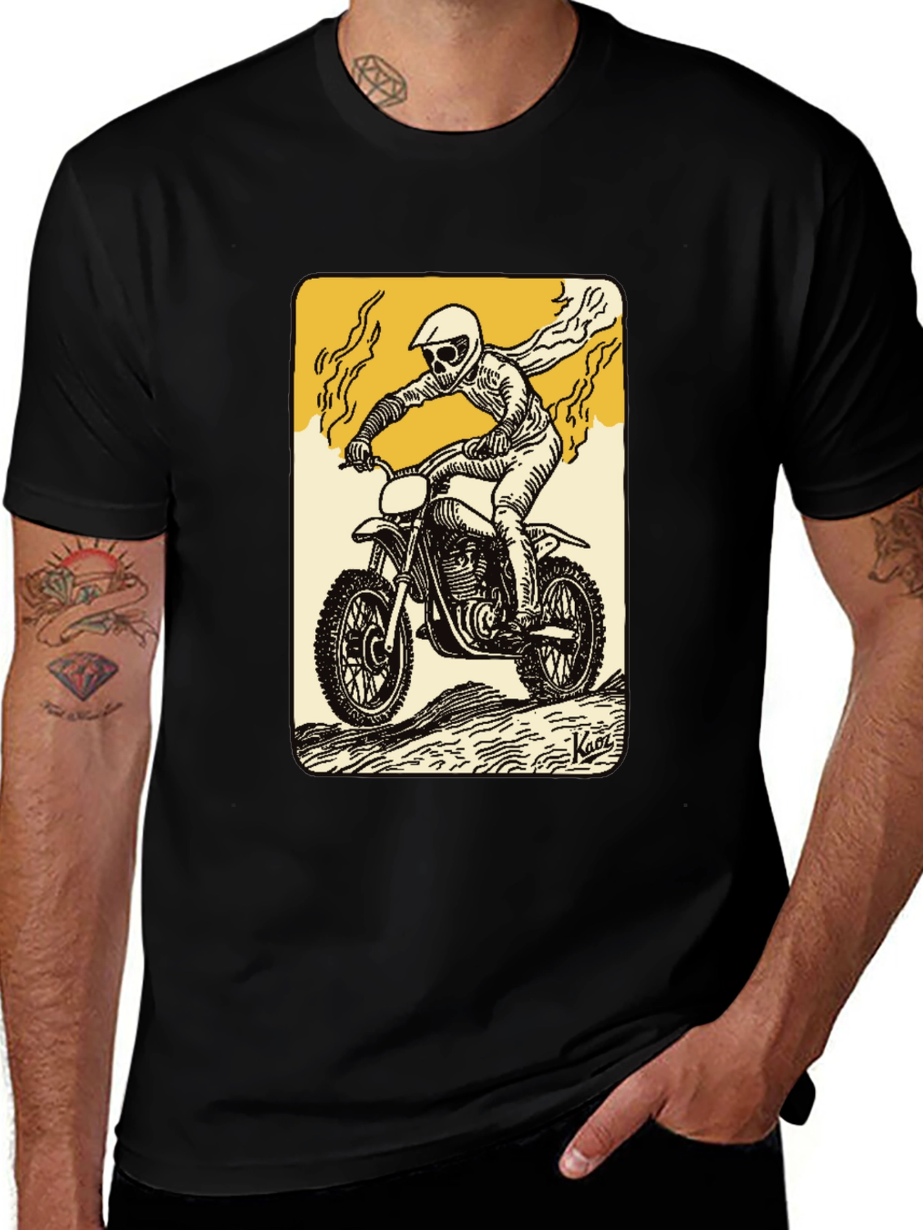 Variant 19 of Motorcycle Rider Graphic T-Shirt