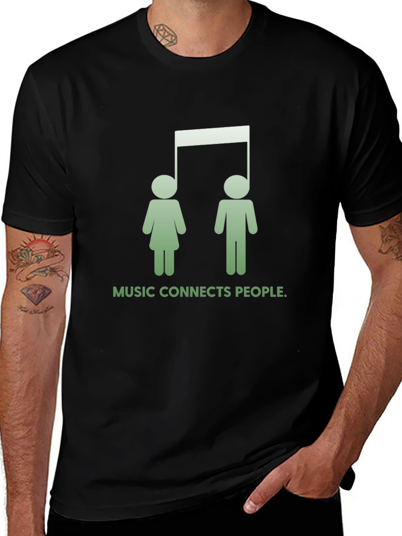Variant 14 of Music Connects People T-Shirt - Unisex Design