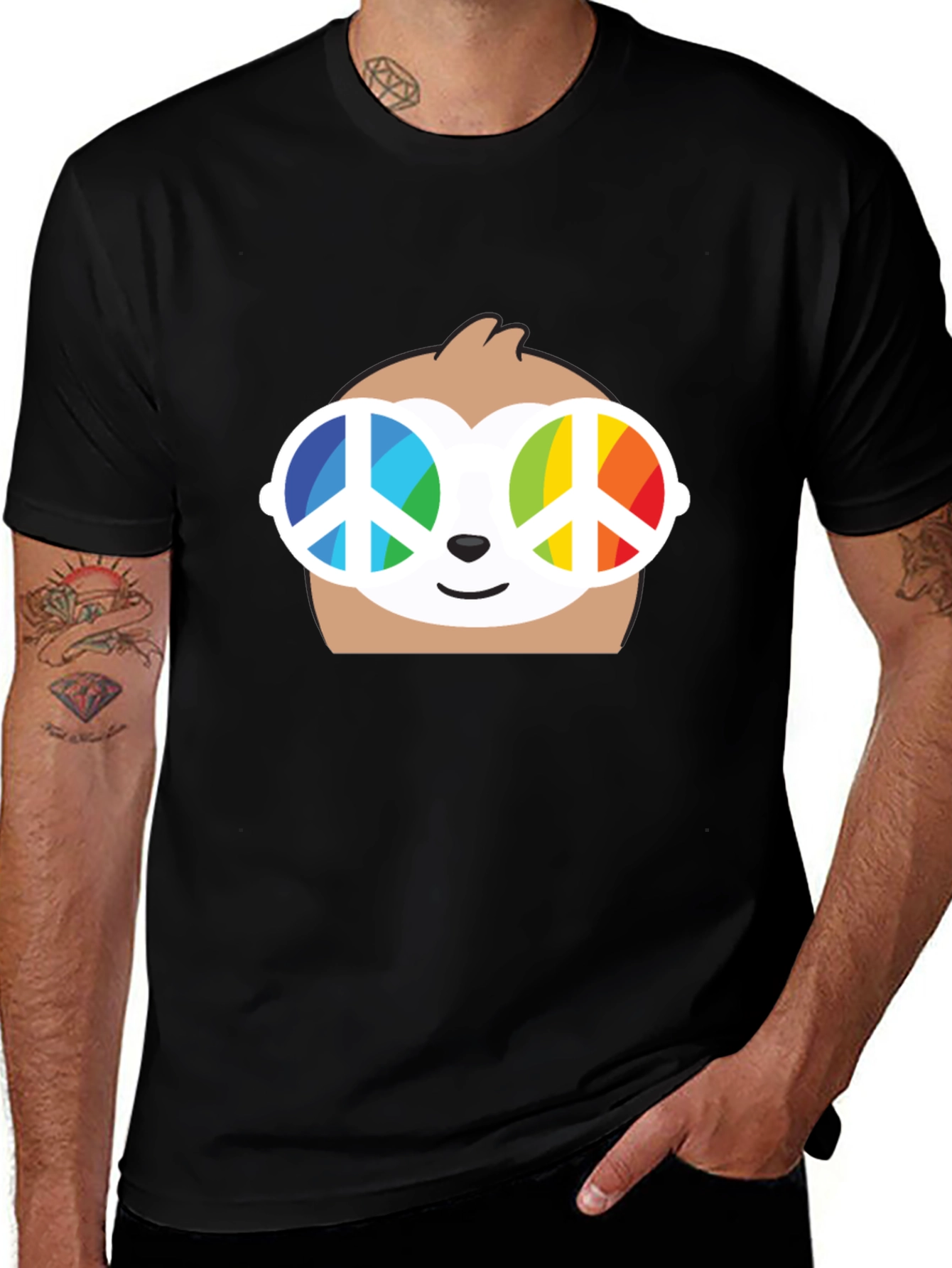 Variant 7 of Peace Out Sloth T-Shirt - Trendy & Unique!