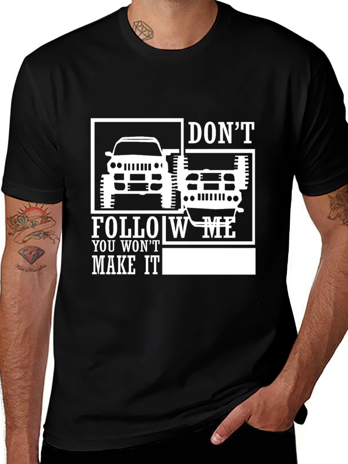 Variant 18 of Don't Follow Me Off-Roading T-Shirt