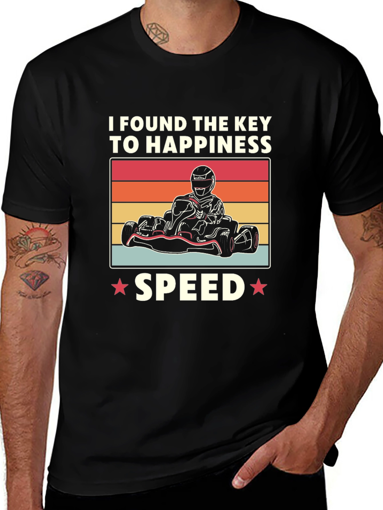 Variant 29 of I Found the Key to Happiness - Speed Go-Kart T-Shirt