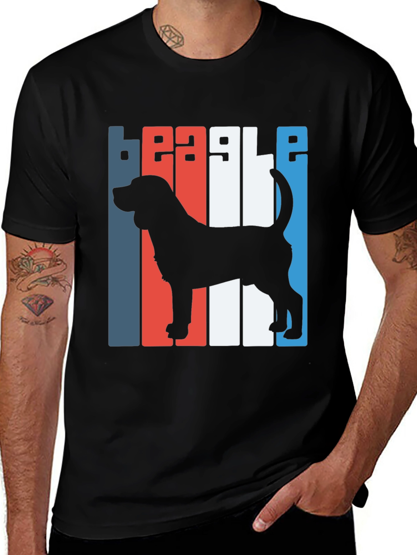 Beagle Silhouette Graphic Tee - Classic Fit
