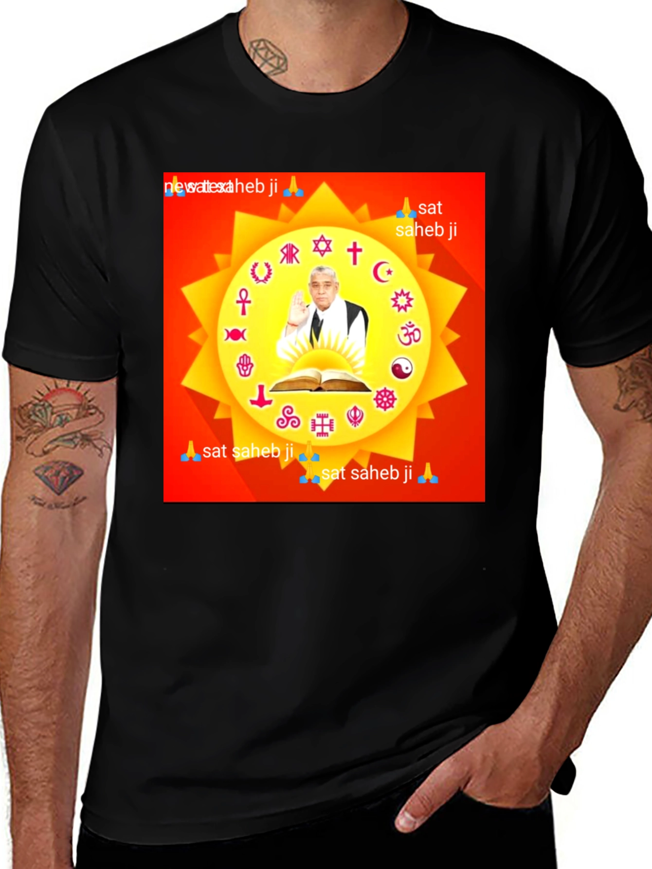 Variant 5 of Unique Spiritual Graphic T-Shirt - Soft Cotton Blend