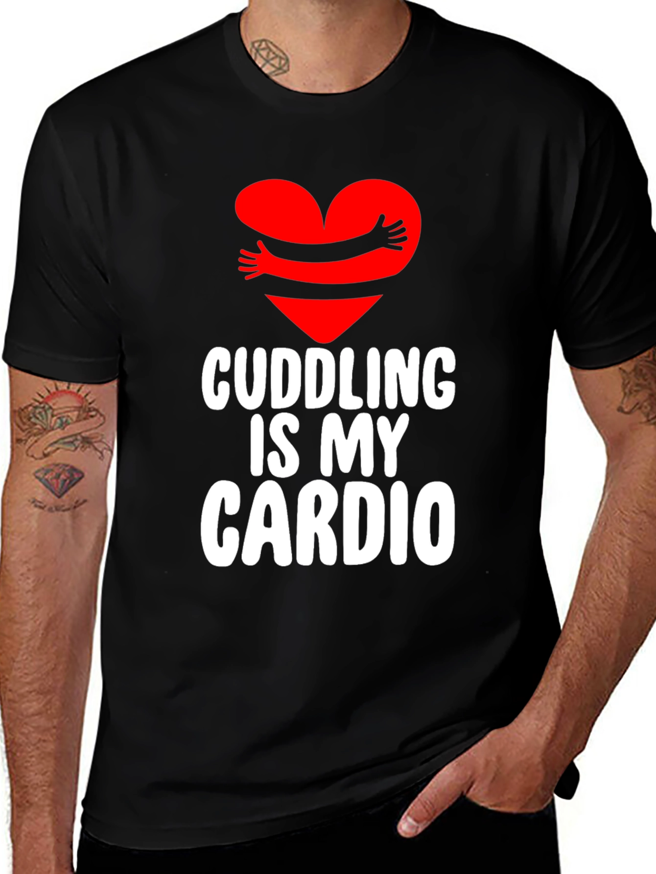Variant 29 of Cuddling Is My Cardio Graphic Tee