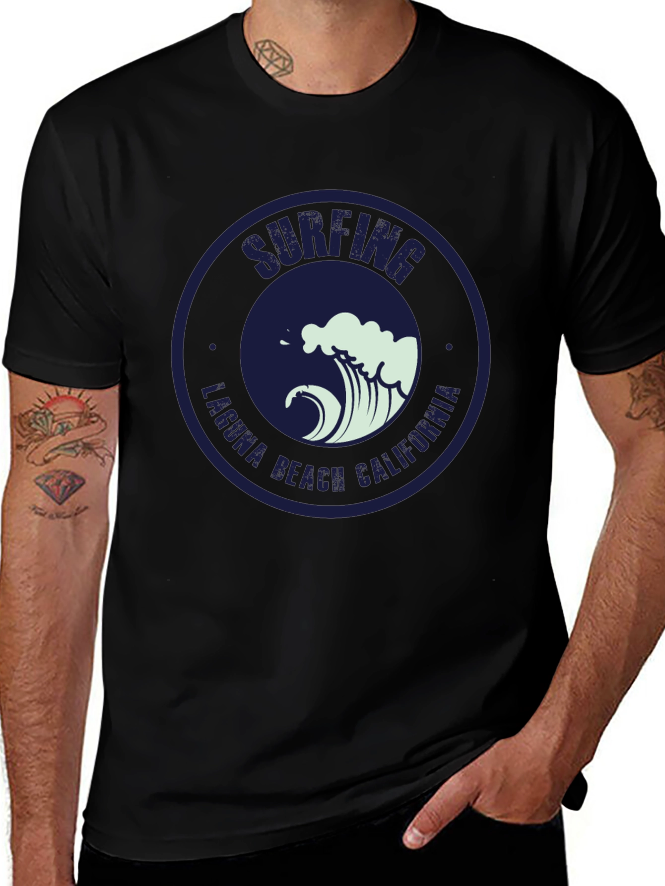 Variant 11 of Surfing Laguna Beach California Tee