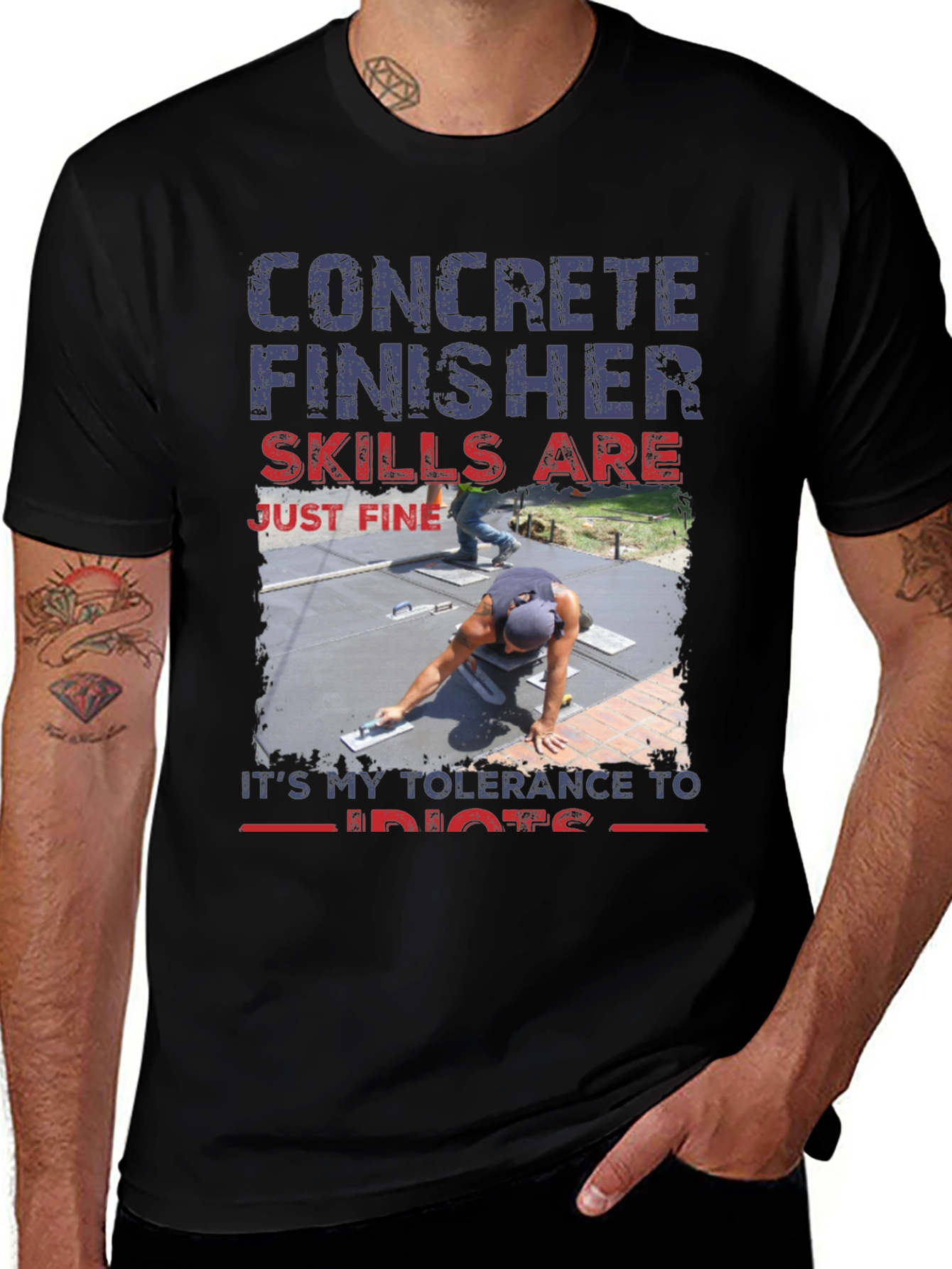 Variant 13 of Concrete Finisher Skills T-Shirt