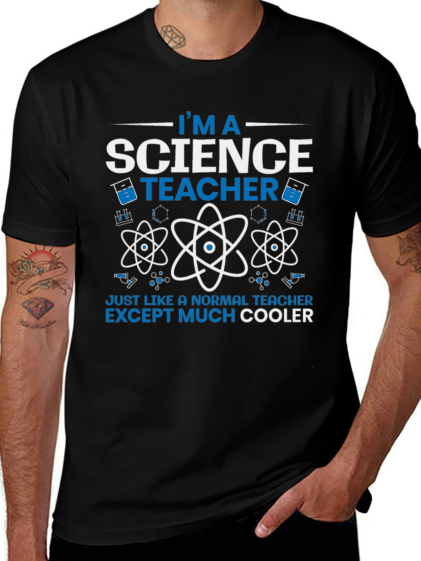 Science Teacher T-Shirt - Much Cooler Tee