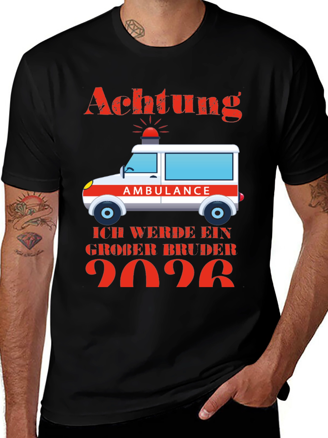 Variant 26 of Achtung Ambulance Big Brother 2026 T-Shirt